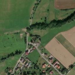 Satellite imagery of [Běšiny] church t., CZ