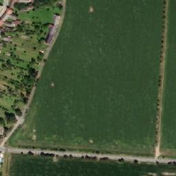 Satellite imagery of [Zahnašovice] church t., CZ