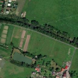 Satellite imagery of [Hovězí] church t., CZ