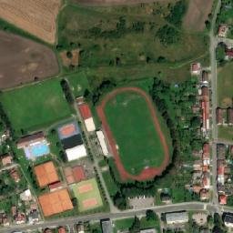 Satellite imagery of [Bechyně] heat plant chimney, CZ