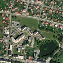 Satellite imagery of [Bechyně] heat plant chimney, CZ