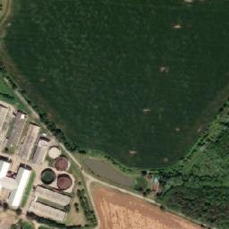 Satellite imagery of [Zahnašovice] church t., CZ