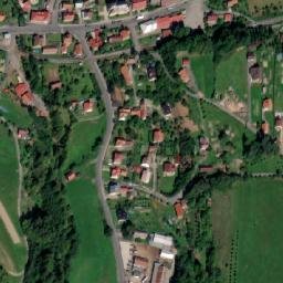 Satellite imagery of [Huslenky] evangelic church t., CZ