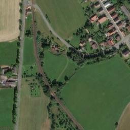 Satellite imagery of [Běšiny] church t., CZ