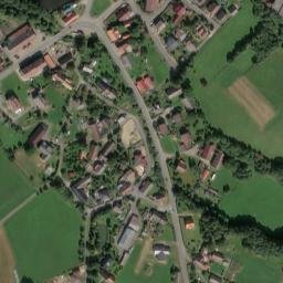 Satellite imagery of [Běšiny] church t., CZ