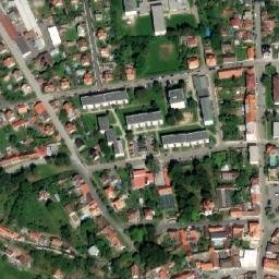 Satellite imagery of [Bechyně] church t., CZ