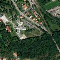 Satellite imagery of [Bechyně] heat plant chimney, CZ