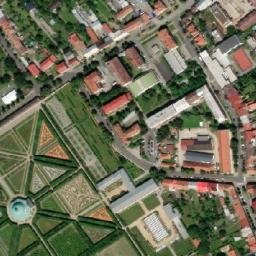 Satellite imagery of Saint Moritz [Kroměříž] church t., CZ