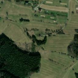 Satellite imagery of [Hovězí] church t., CZ