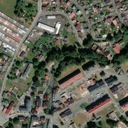 Satellite imagery of Teplosluzby [Nýrsko] heating plant chimney, CZ
