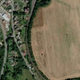 Satellite imagery of Teplosluzby [Nýrsko] heating plant chimney, CZ