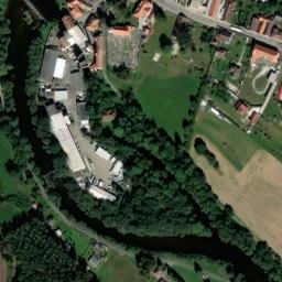 Satellite imagery of [Střelské Hoštice] church t., CZ