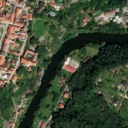 Satellite imagery of [Bechyně] church t., CZ