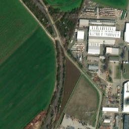 Satellite imagery of [Vyškov] factory chimney, CZ
