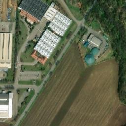 Satellite imagery of [Vyškov] factory chimney, CZ