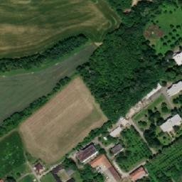 Satellite imagery of [Kroměříž] hospital chimney, CZ