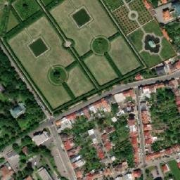 Satellite imagery of Saint Moritz [Kroměříž] church t., CZ