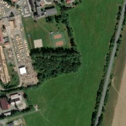 Satellite imagery of Teplosluzby [Nýrsko] heating plant chimney, CZ