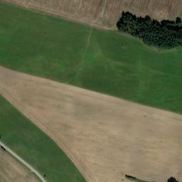 Satellite imagery of [Střelské Hoštice] church t., CZ