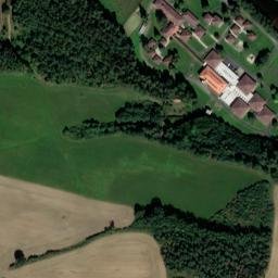 Satellite imagery of [Střelské Hoštice] church t., CZ