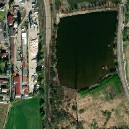 Satellite imagery of [Písek] heat plant chimney, CZ