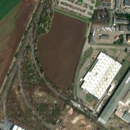 Satellite imagery of [Vyškov] factory chimney, CZ