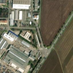 Satellite imagery of [Vyškov] factory chimney, CZ
