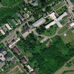 Satellite imagery of [Kroměříž] hospital chimney, CZ