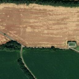 Satellite imagery of [Kurovice] church t., CZ
