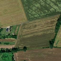 Satellite imagery of [Kurovice] church t., CZ