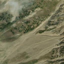 Satellite imagery of Mount Outram, CA