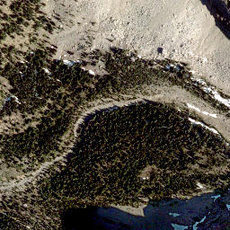 Satellite imagery of Castle Peak, CA