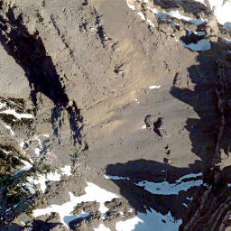 Satellite imagery of Castle Peak, CA