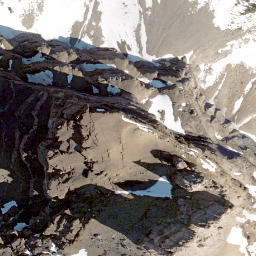 Satellite imagery of Castle Peak, CA