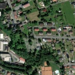 Satellite imagery of Teplosluzby [Nýrsko] heating plant chimney, CZ