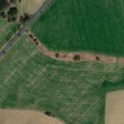 Satellite imagery of [Rabí] cemetery church sanctus t., CZ