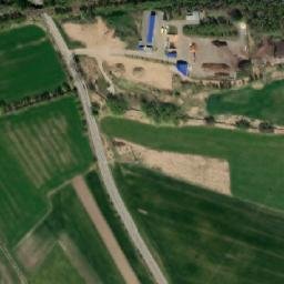 Satellite imagery of [Písek] heat plant chimney, CZ