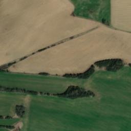 Satellite imagery of [Rabí] cemetery church sanctus t., CZ
