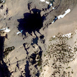 Satellite imagery of Castle Peak, CA