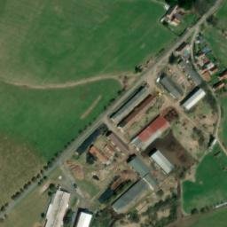 Satellite imagery of [Budětice] church t., CZ