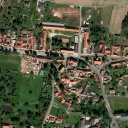 Satellite imagery of [Řepice] church t., CZ