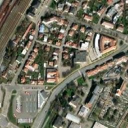 Satellite imagery of [Vyškov] church t., CZ