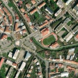 Satellite imagery of [Vyškov] church t., CZ