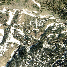 Satellite imagery of Middle Kootenay Pass, CA