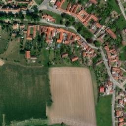 Satellite imagery of [Budišov u Třebíče] church t., CZ