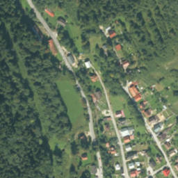 Satellite imagery of Orava Castle, SK