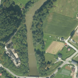 Satellite imagery of Orava Castle, SK