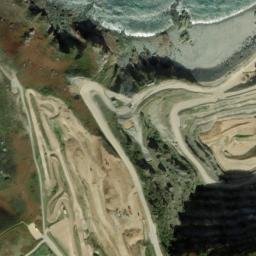 Satellite imagery of Ronez Point, JE