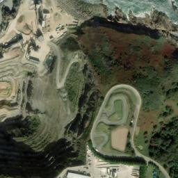 Satellite imagery of Ronez Point, JE