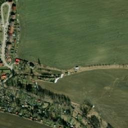 Satellite imagery of [Počátky] church & outlook t., CZ